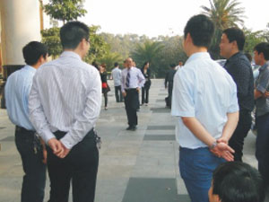 領(lǐng)導(dǎo)現(xiàn)場指導(dǎo)工作